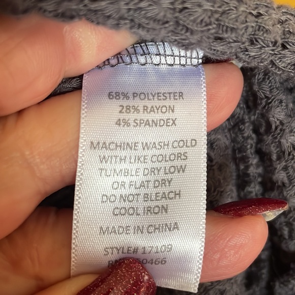 Grey Open Front Cardigan - Picture 9 of 9